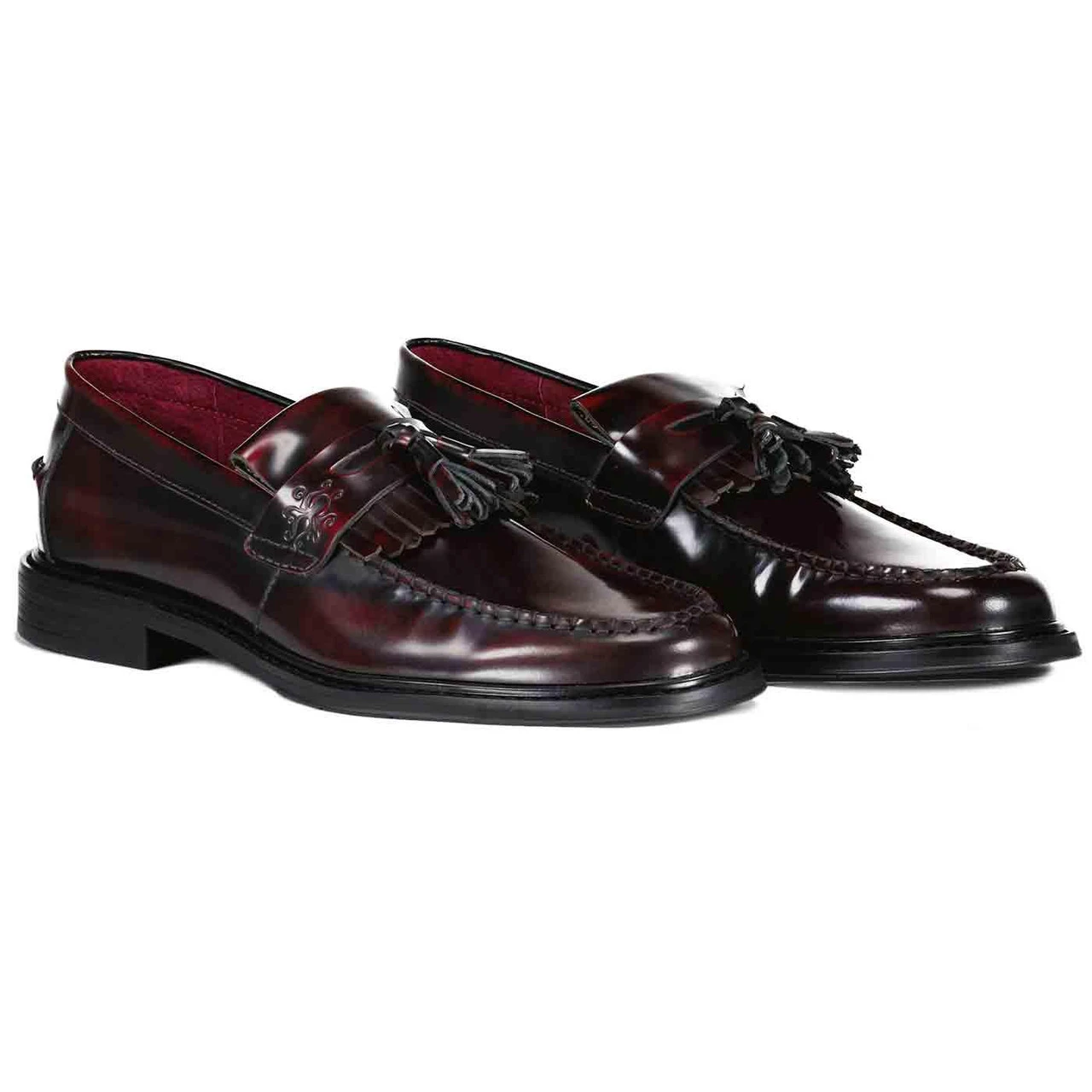 Rock Steady Mod Tassel Loafer BORDO - Image 3