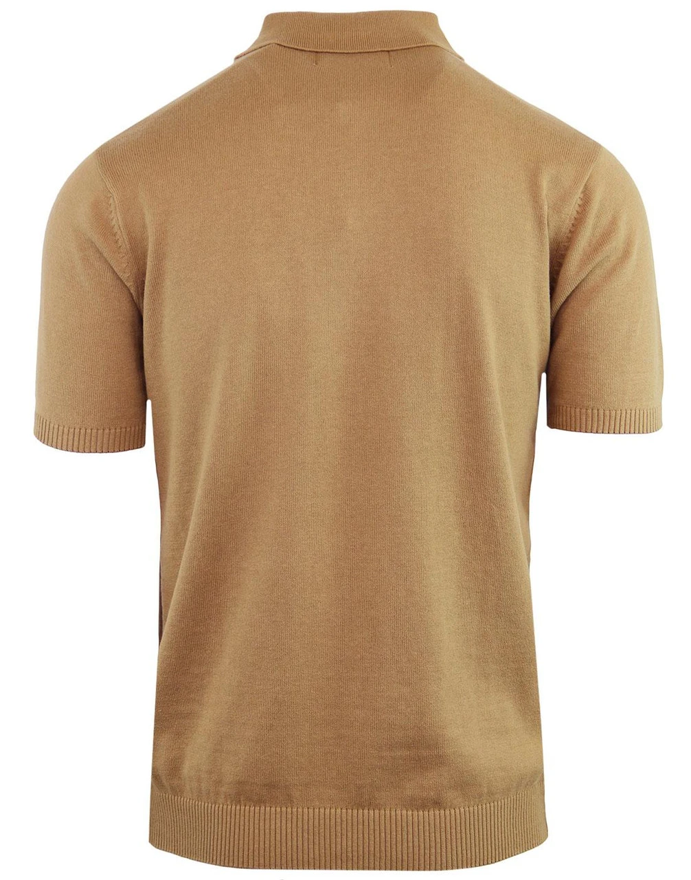 Victor 60s Mod Stripe Zip Polo BLUE - Image 6