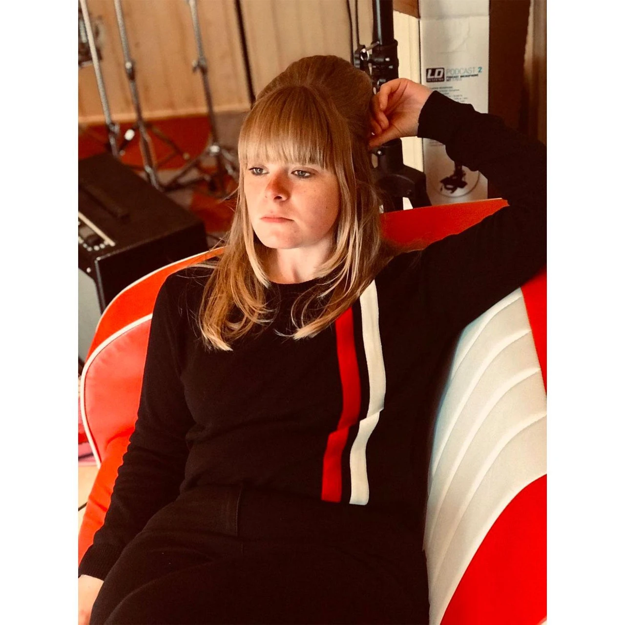 60s Mod Women's Racing Jumper WHITE - Image 18