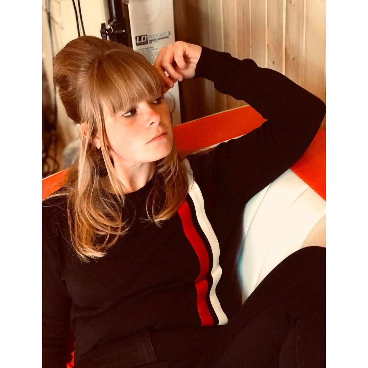 60s Mod Women's Racing Jumper WHITE - Image 19