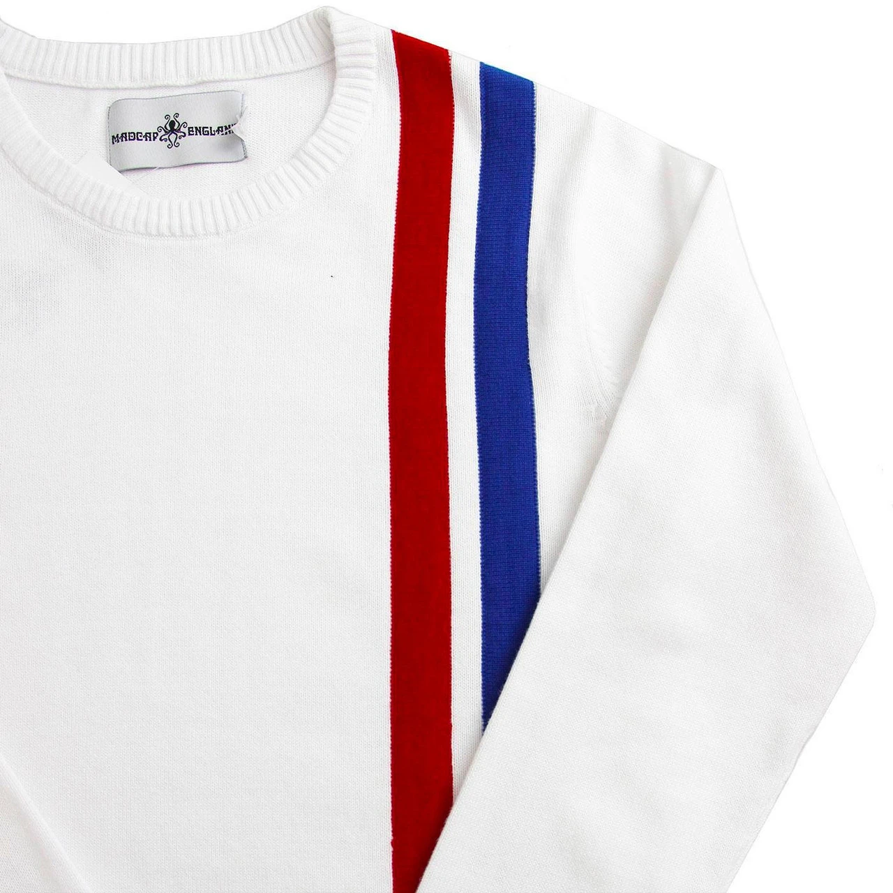60s Mod Women's Racing Jumper WHITE - Image 14