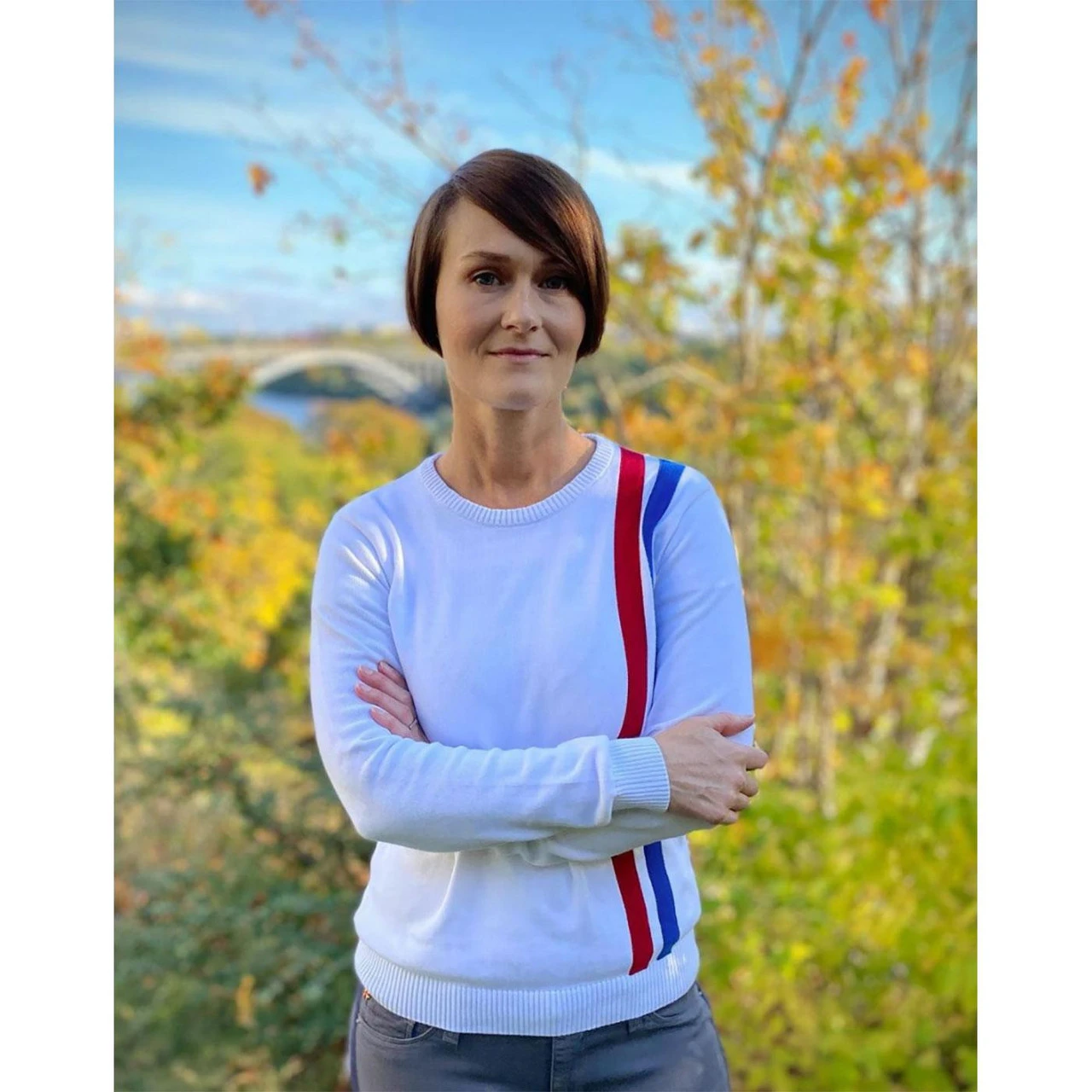 60s Mod Women's Racing Jumper WHITE - Image 4