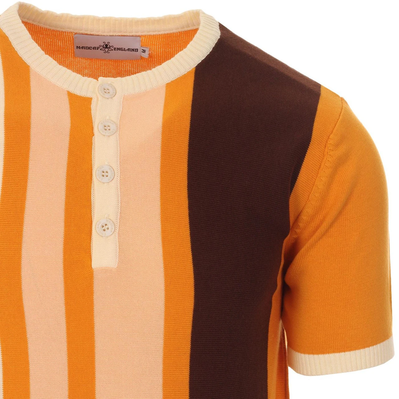 Zen Mod Stripe Knit Grandad Top (F) - Image 11