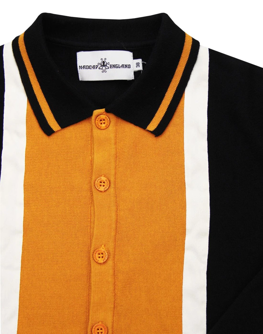 Marriott Suede Mod Polo Cardigan GO - Image 15