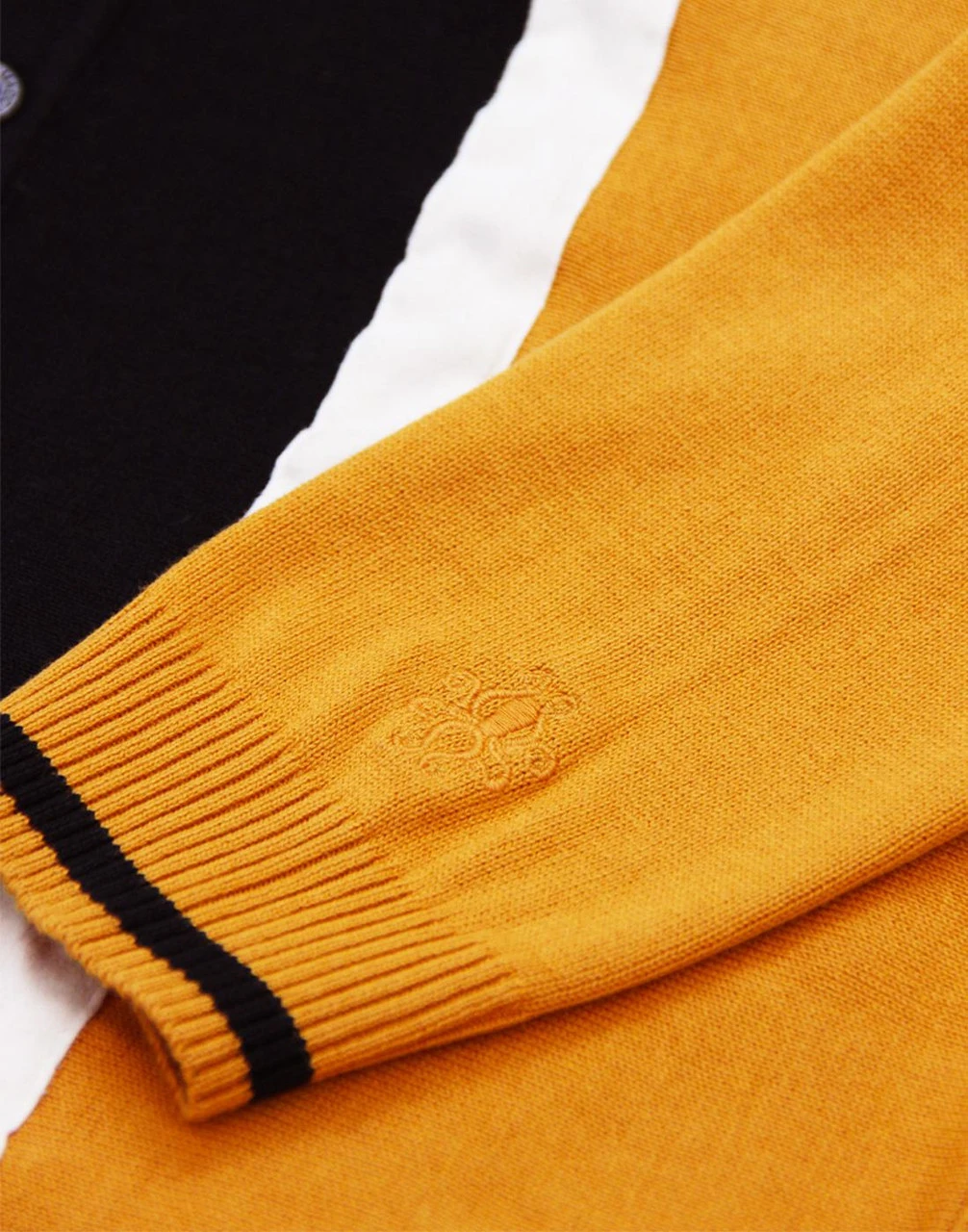 Marriott Suede Mod Polo Cardigan BG - Image 7