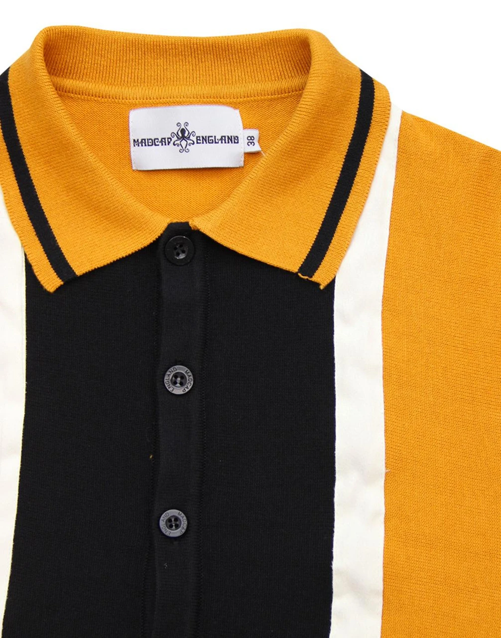 Marriott Suede Mod Polo Cardigan BG - Image 4