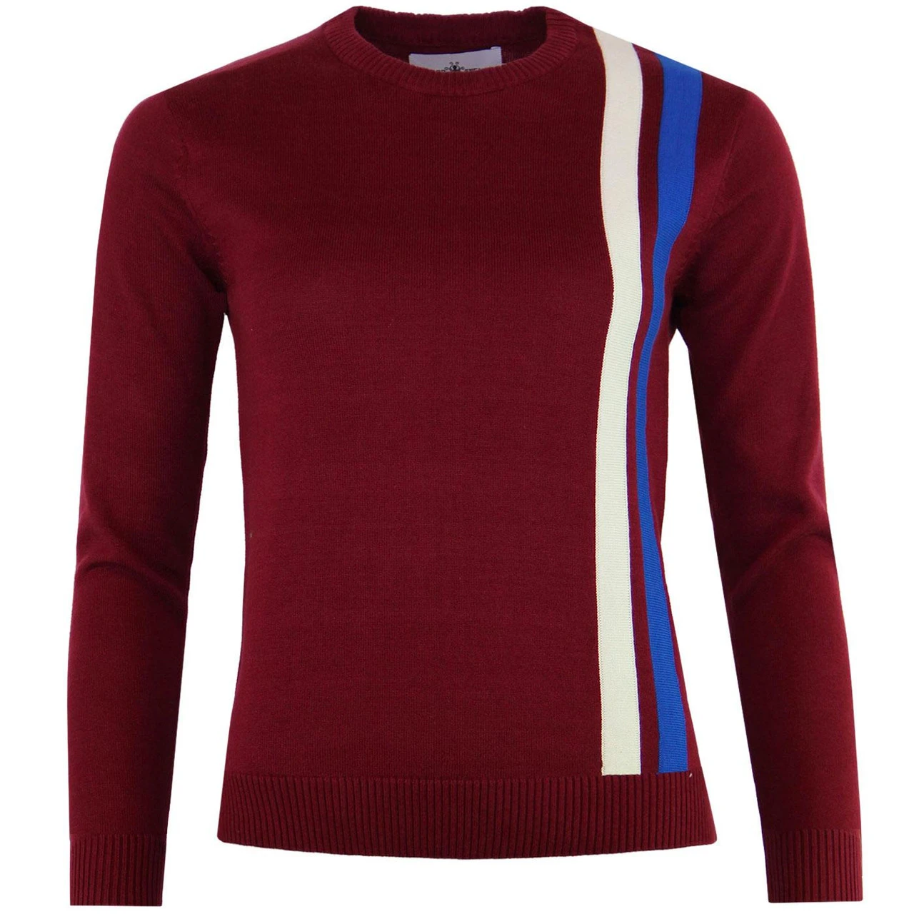 60s Mod Women's Racing Jumper WHITE - Image 7