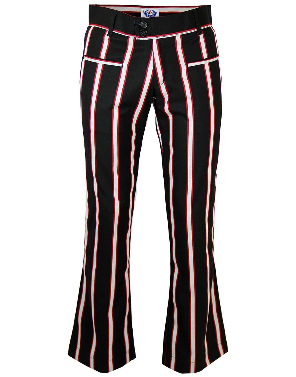 Hapshash 60s Mod Bootcut Trousers - Image 4