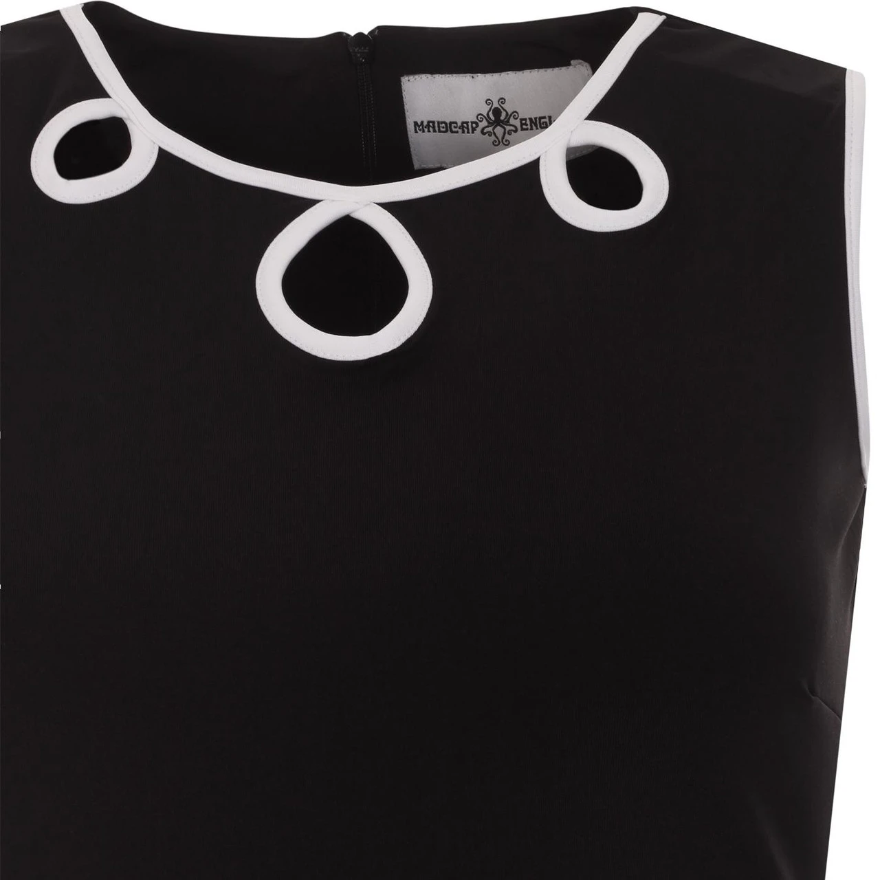 Lazy Daisy Two Tone Mod Dress (B/W) - Image 3