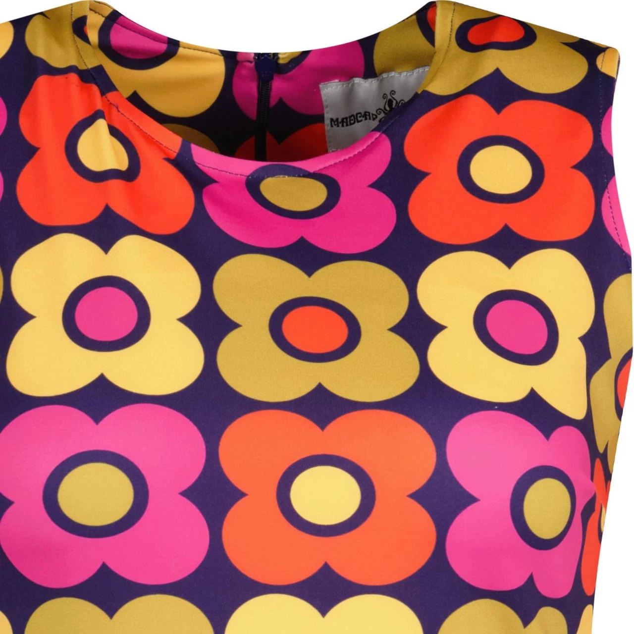 Daytripper Madcap 60s Retro Flower Shift Dress N - Image 8
