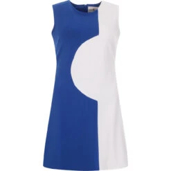 Golightly 60s Mod 2-Tone Dress Blue