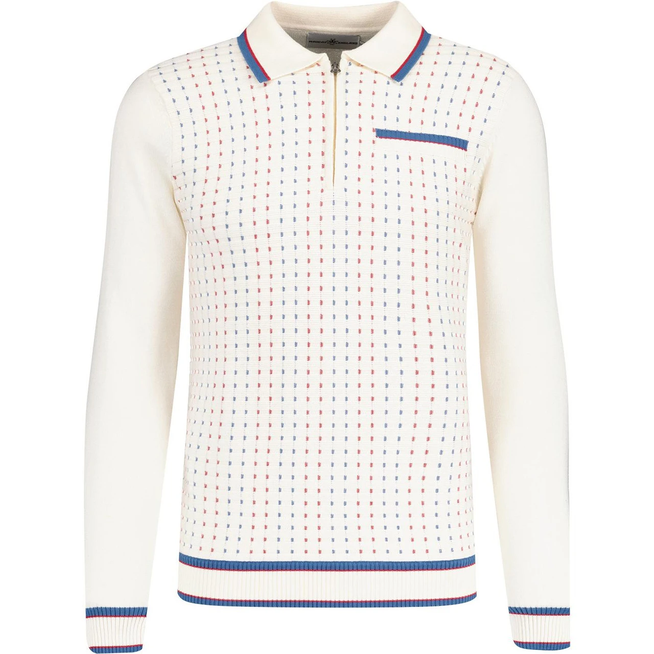 Coltrane Mod Jacquard Knit Polo B - Image 2