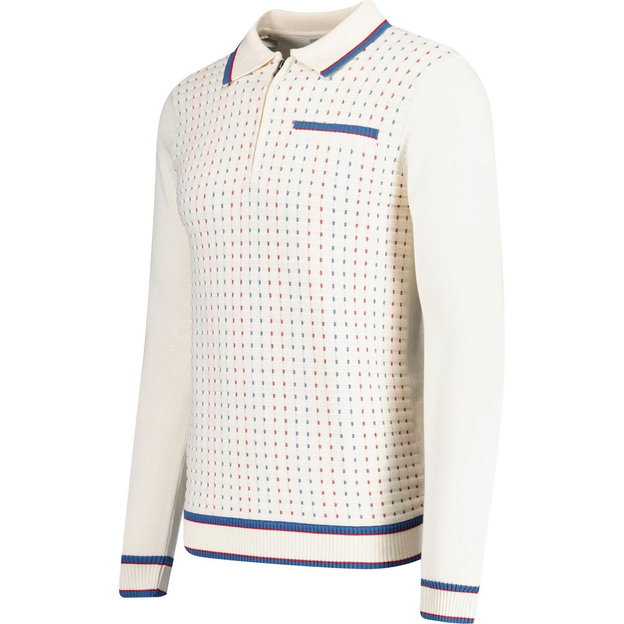 Coltrane Mod Jacquard Knit Polo B - Image 13