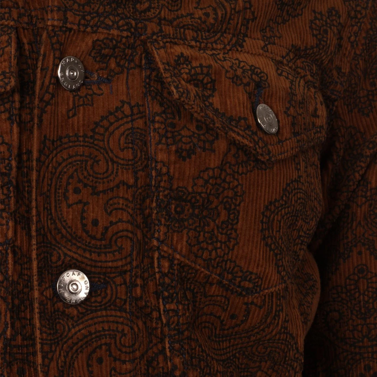 Woburn Paisley Cord Trucker Jacket