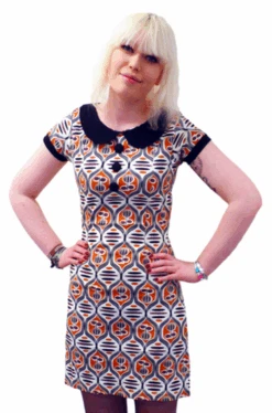 Dollierocker Aztec MADCAP Retro 60s Vintage Dress